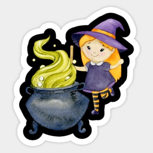 Halloween Witch Sticker